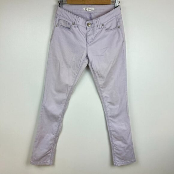 BCBGeneration Cotton Blend Lilac Breeze Light Purple Skinny Jeans - Size 25 - Picture 2 of 11